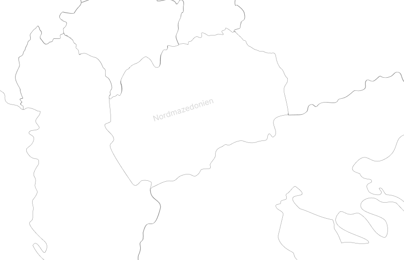 Karte der Projekte in Nordmazedonien