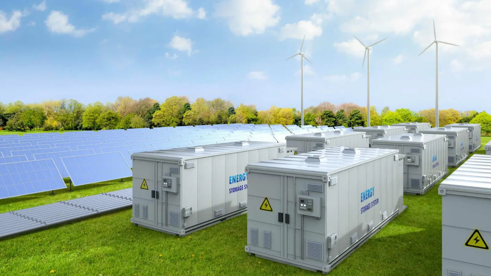 Batteriespeicher-Container für das Projekt Sveti Nikole BESS